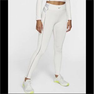 Nike Pro Hyperwarm Training Tights White Women's Size Small Athletic Activewear